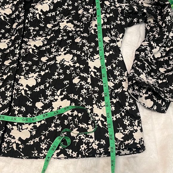 Coldwater Creek Sz 18 Black Ivory Button Down Suit Classic Business Jacket - Picture 8 of 11